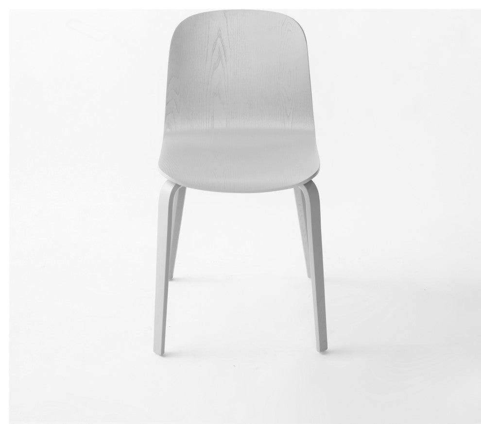 Elite Living Glen, Set of 2, Modern Wooden Dining Side Chair, White