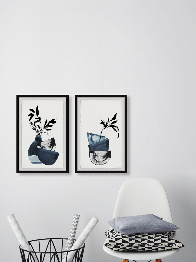 Bamboo Arrangement Diptych, 2-Piece Set, 8x12 Panels