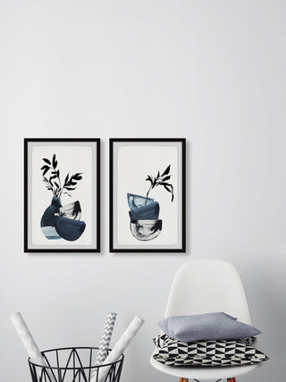 Bamboo Arrangement Diptych, 2-Piece Set, 8x12 Panels