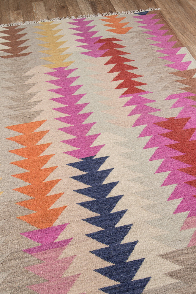Caravan Hand-Woven Reversible Rug, Multi, 5'x7'6"