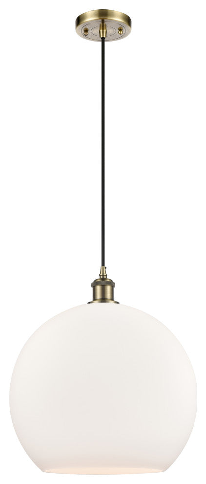 Innovations 516-1P-AB-G121-14-LED 1-Light Pendant, Antique Brass