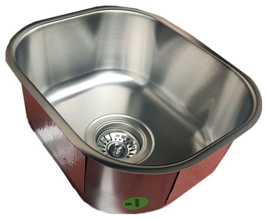 Italia Kitchen Series 10" Undermount Stainless Steel Bar Sink