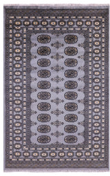 4' 0" X 6' 2" Silky Bokhara Hand Knotted Wool Rug - Q21834
