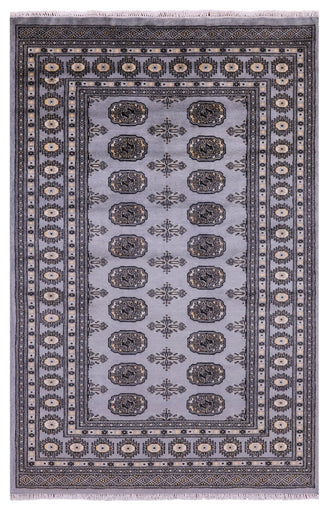 4' 0" X 6' 2" Silky Bokhara Hand Knotted Wool Rug - Q21834