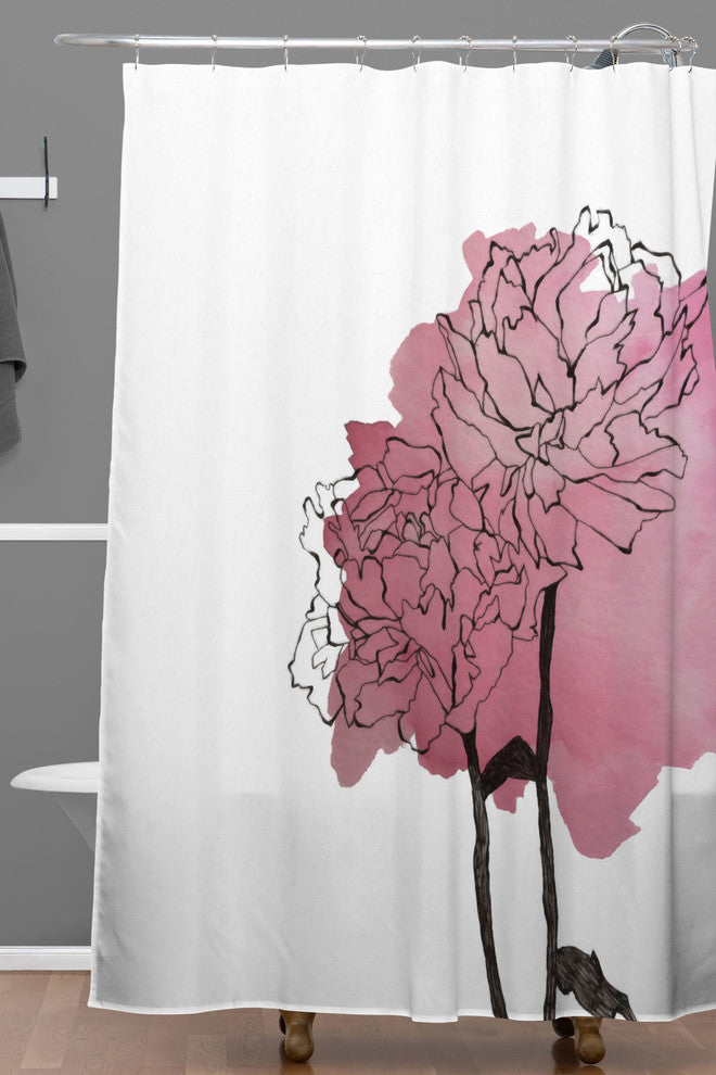 Deny Designs Morgan Kendall Peonies Shower Curtain