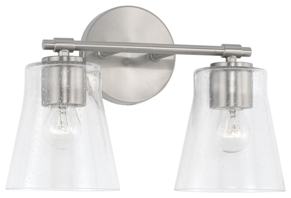 Capital Lighting, 146921BN-533, 14"Wx9.5"H 2-Light Vanity