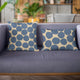 Plutus Blue Spotty Dot Luxury Throw Pillow, 20"x20"