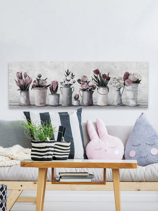 "Fresh Cut Flowers" Painting Print on Wrapped Canvas