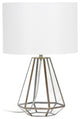 Elegant Designs Glass and Brass Pyramid Table Lamp