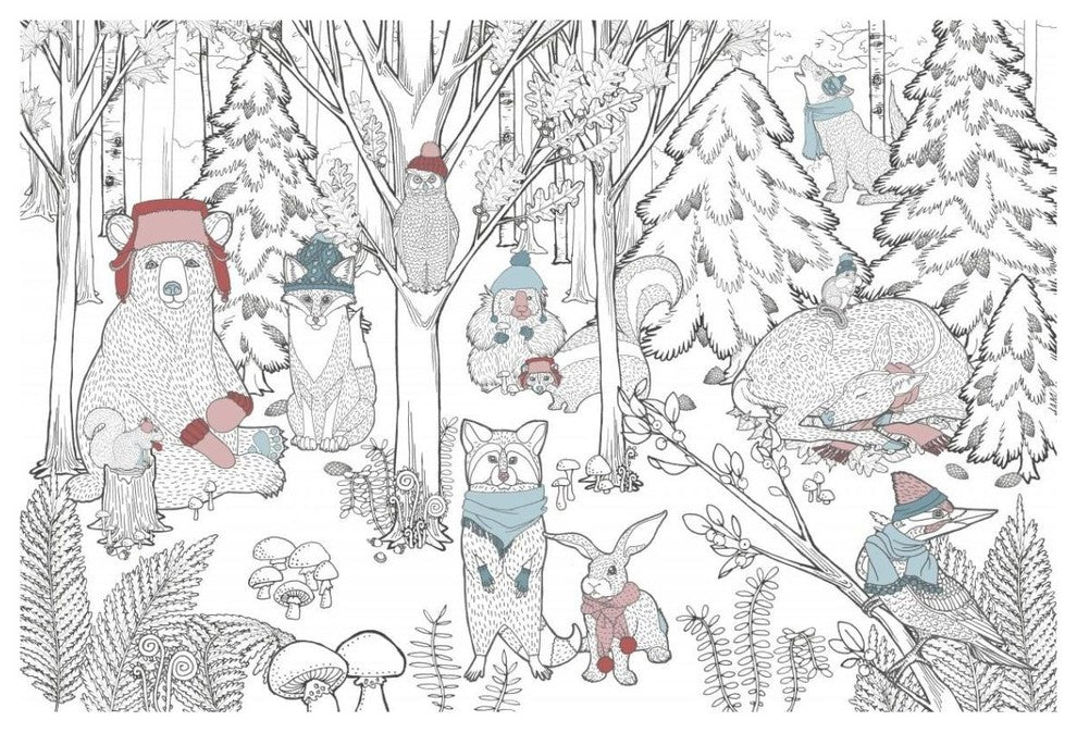 "Color the Forest Color XIII" Digital Paper Print by Elyse DeNeige, 38"x26"