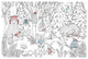"Color the Forest Color XIII" Digital Paper Print by Elyse DeNeige, 38"x26"