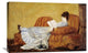 "Young Lady Reading" Artwork, 36" x 23"