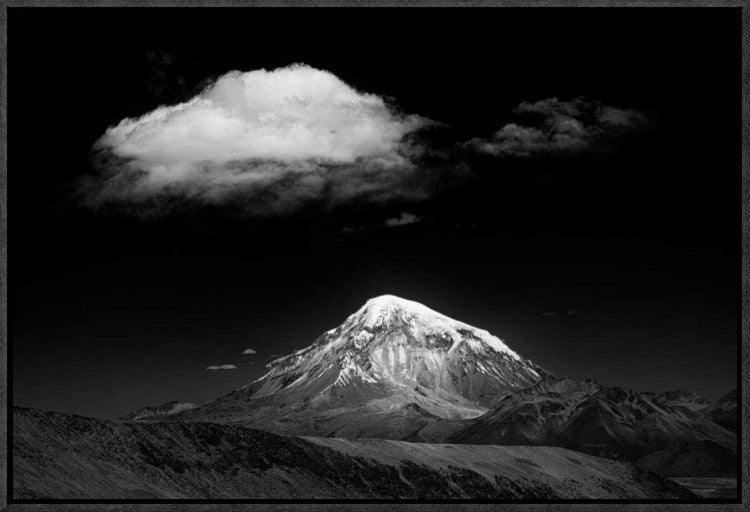 "Mountain And Cloud" Framed Canvas Giclee by Alan Mcnair, 23x16"