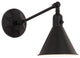 CRYSTORAMA MOR-8800-MK Morgan 1 Light Matte Black Sconce