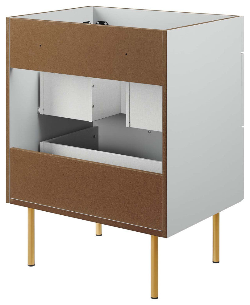 Daybreak 24" Bathroom Vanity Cabinet, Sink Basin Not Included, Light Gray
