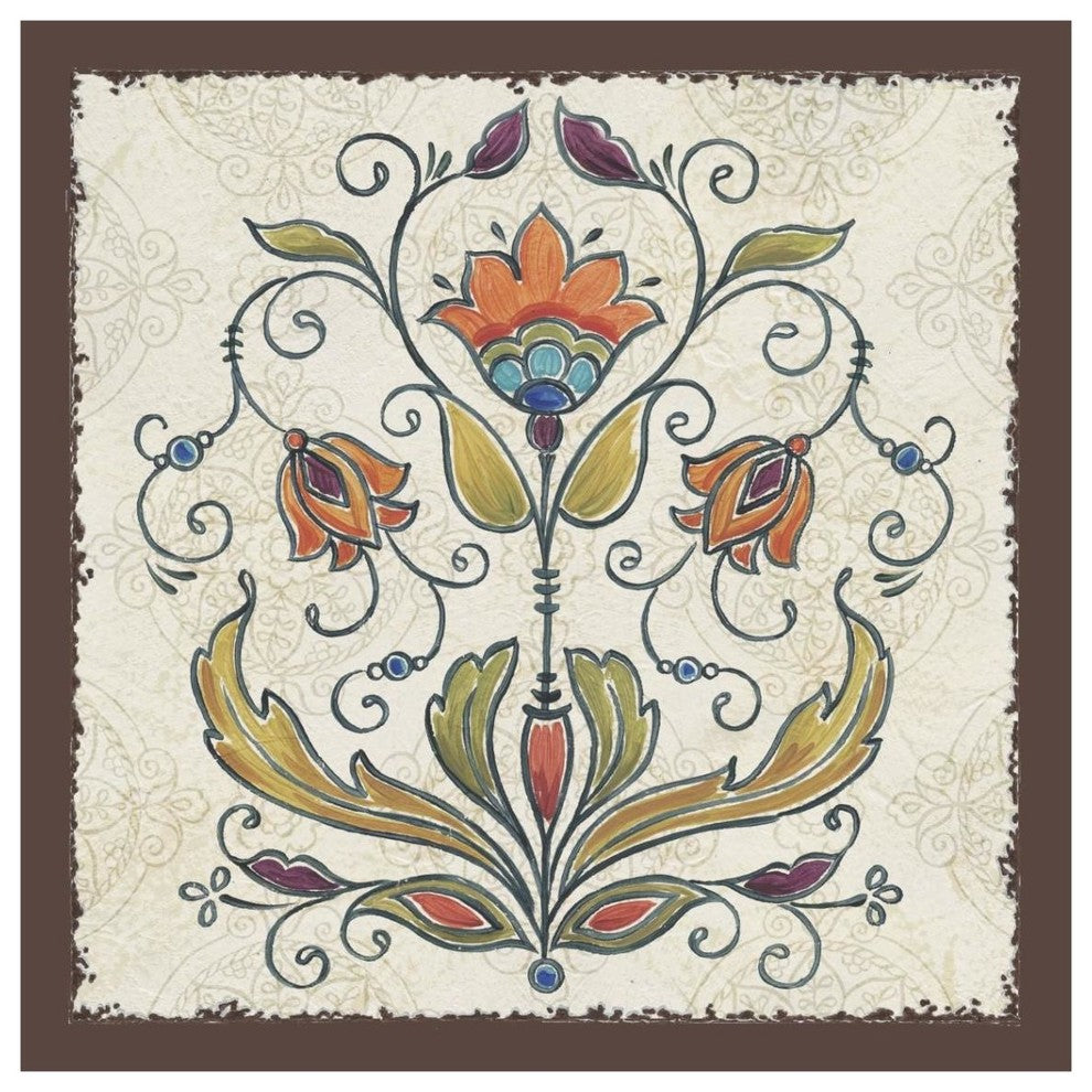 "Mediterranean Flair VI" Digital Paper Print by Daphne Brissonnet, 38"x38"