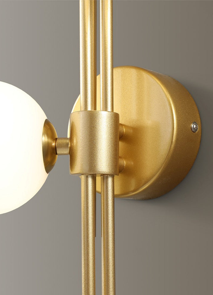 Mieres | Luxury Minimalist Glass LED Wall Lamp, Transparent, Left