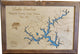 Lake Sinclair, Georgia-Wood Lake Map, Medium Framed