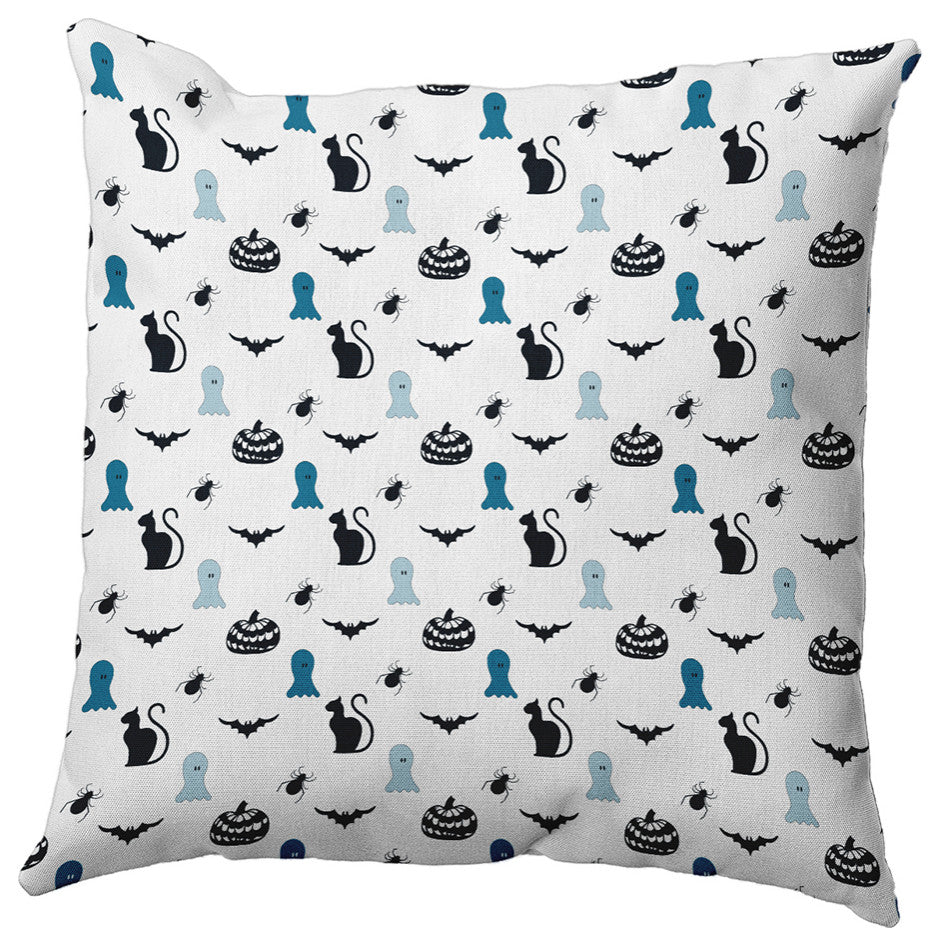Halloween Critters Accent Pillow, Unreal Teal, 16"x16"