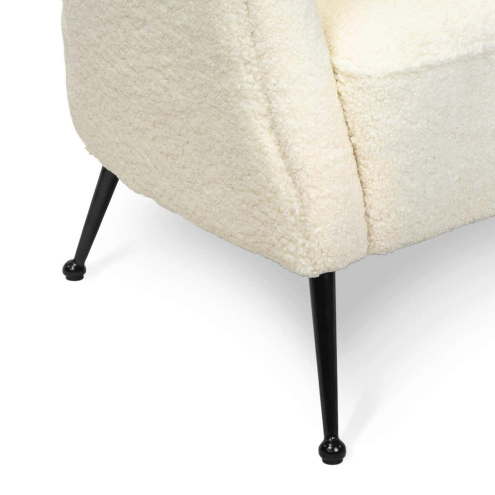 Mimi Chair, Boucle Faux Wool