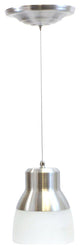 Glass Pendant Light with Remote - Nickel (4/cs)