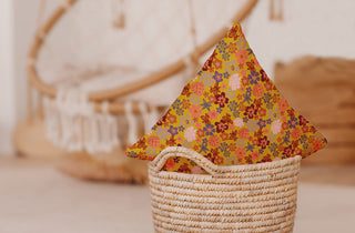 Succulent Garden Accent Pillow With Removable Insert, Mustard, 26"x26"