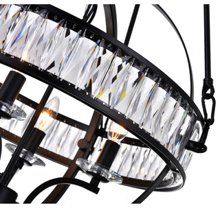 Arkansas 4 Light Chandelier With Black Finish