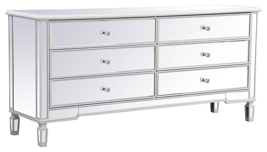 Elegant Decor Contempo Chest Antique White