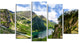 Incredible View of Tatra Mountains, Landscape Canvas Print, 60"x32", 5 Panels