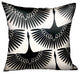 Plutus Black Swan Black Animal Motif Luxury Throw Pillow, 22"x22"