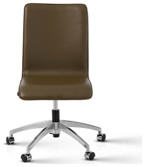 Perugia Top Grain Leather Office Chair, Ventura Leather, Amber