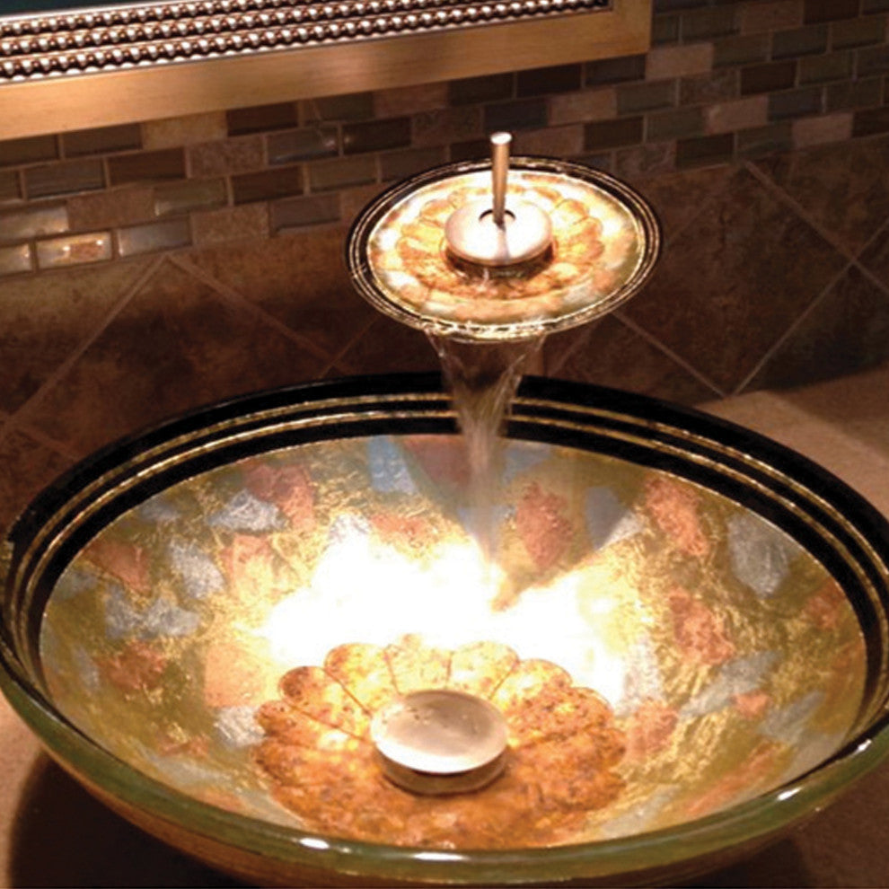 Novatto Celebrazione Glass Vessel Sink