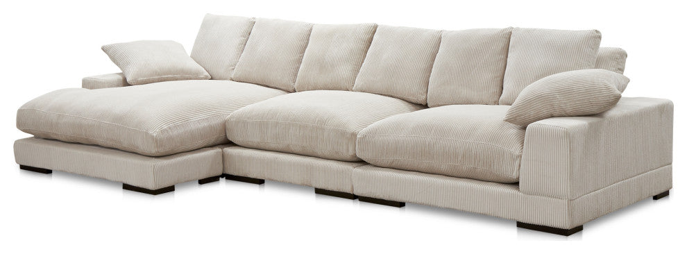 Plunge Large Sectional Cappuccino