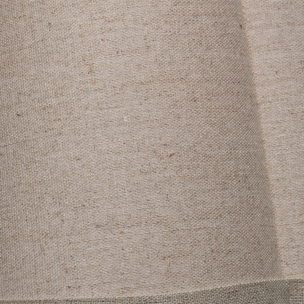 Scalloped Lamp Shade, Natural Linen, Small