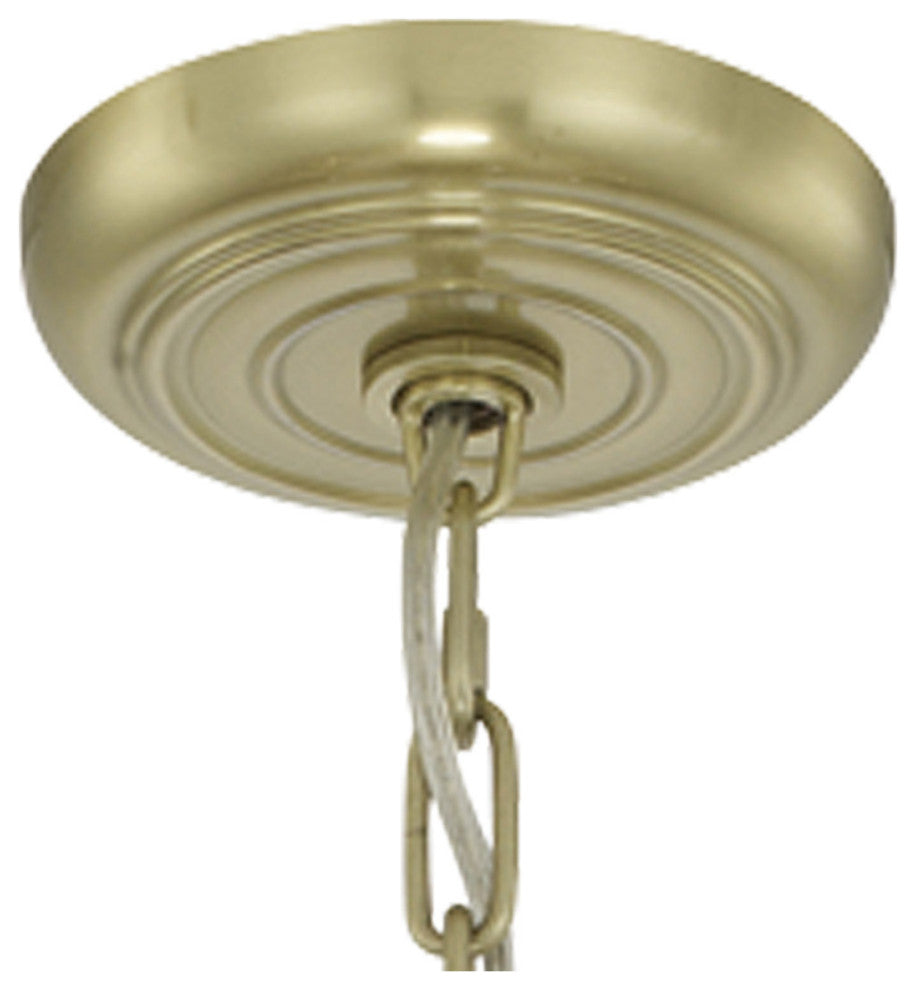 Crystorama 8867-AG, 8-Light Chandelier, Aged Brass