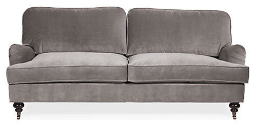 Gavin 84" Sofa, Slate Performance Velvet