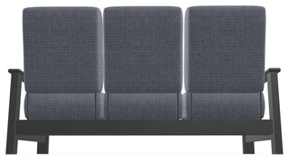 Leeward Deep Seat 3-Seat Outdoor Sofa, Proven Denim/Graphite