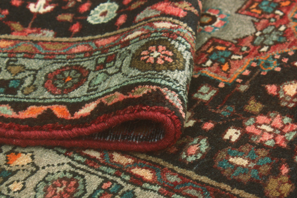 Fine Vintage Distressed Cartland Charcoal/Grey Runner, 2'10 x 8'9