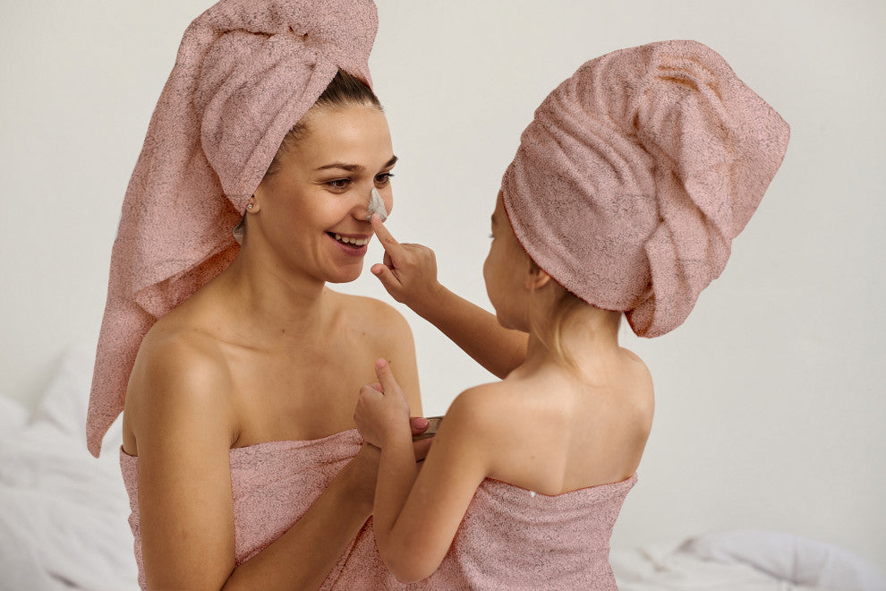 Organic 100% Cotton 650 GSM Feather Touch Quick Dry Bath Towel, Rose Dust, Pack of 12
