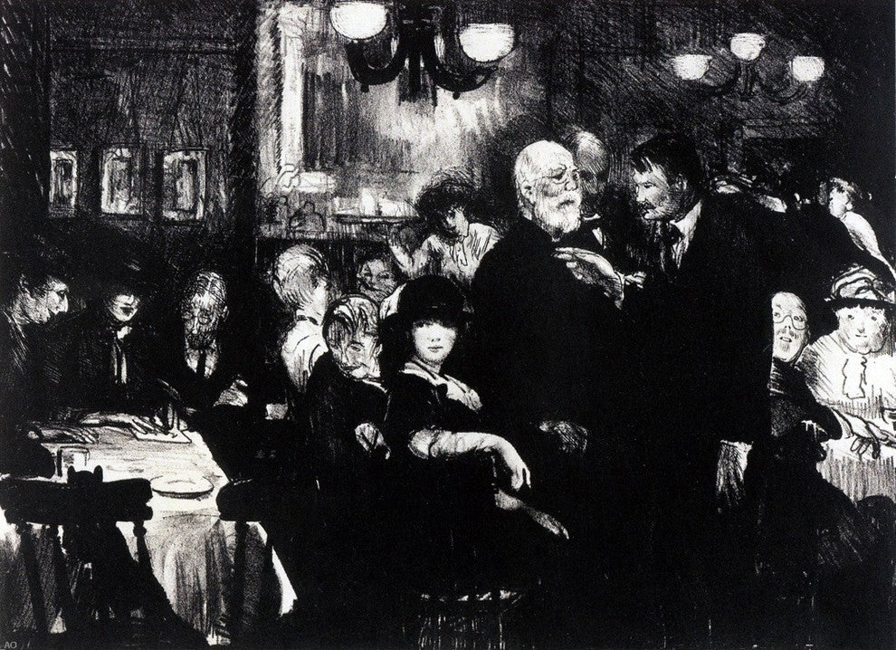 George Wesley Bellows Artists' Evening Gallery Wrap Canvas, 18"x27"