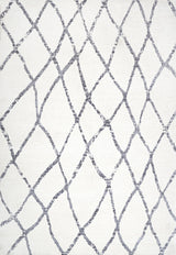 Illi Moroccan Diamond Trellis Ivory/Gray 4'x6' Area Rug