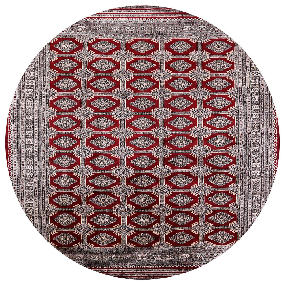 Ahgly Company Indoor Round Mid-Century Modern Area Rugs, 6' Round