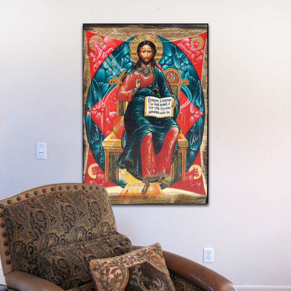 Icon Wooden Jesus Icon Wall Decor, 16 Inch