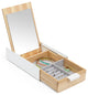 Reflexion Storage Box, White and Natural