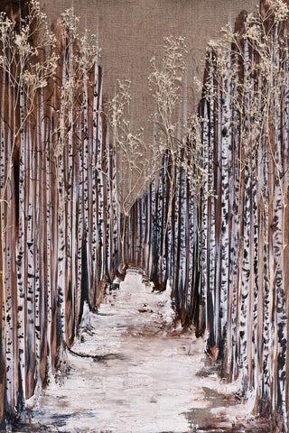 "Aspen Grove" Painting Print on Wrapped Canvas, 30x45