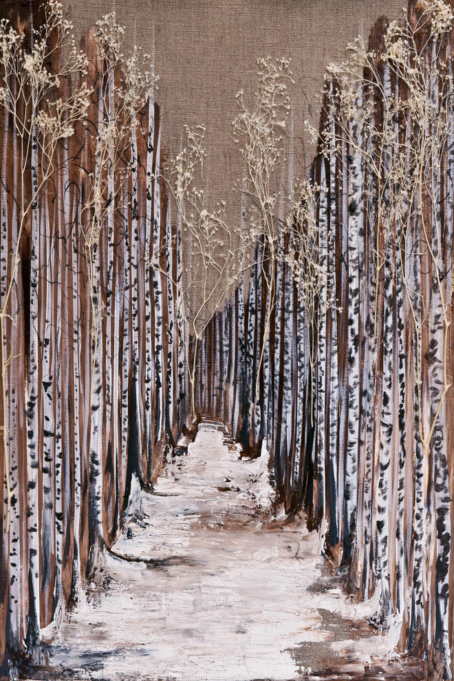 "Aspen Grove" Painting Print on Wrapped Canvas, 30x45