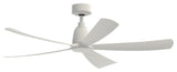 Fanimation Kute5 52" Ceiling Fan, Matte White