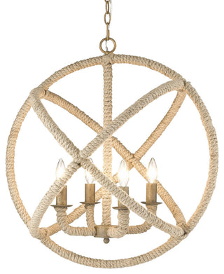 Golden Lighting Marina 4 Light Chandelier, Burnished Chestnut, 0868-4BC
