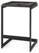 26" Black Cheeky Wood and Metal Counter Stool