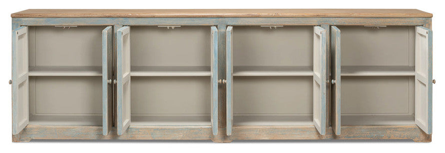 Eight Is Enough Extra Wide Sideboard Antique Blue
